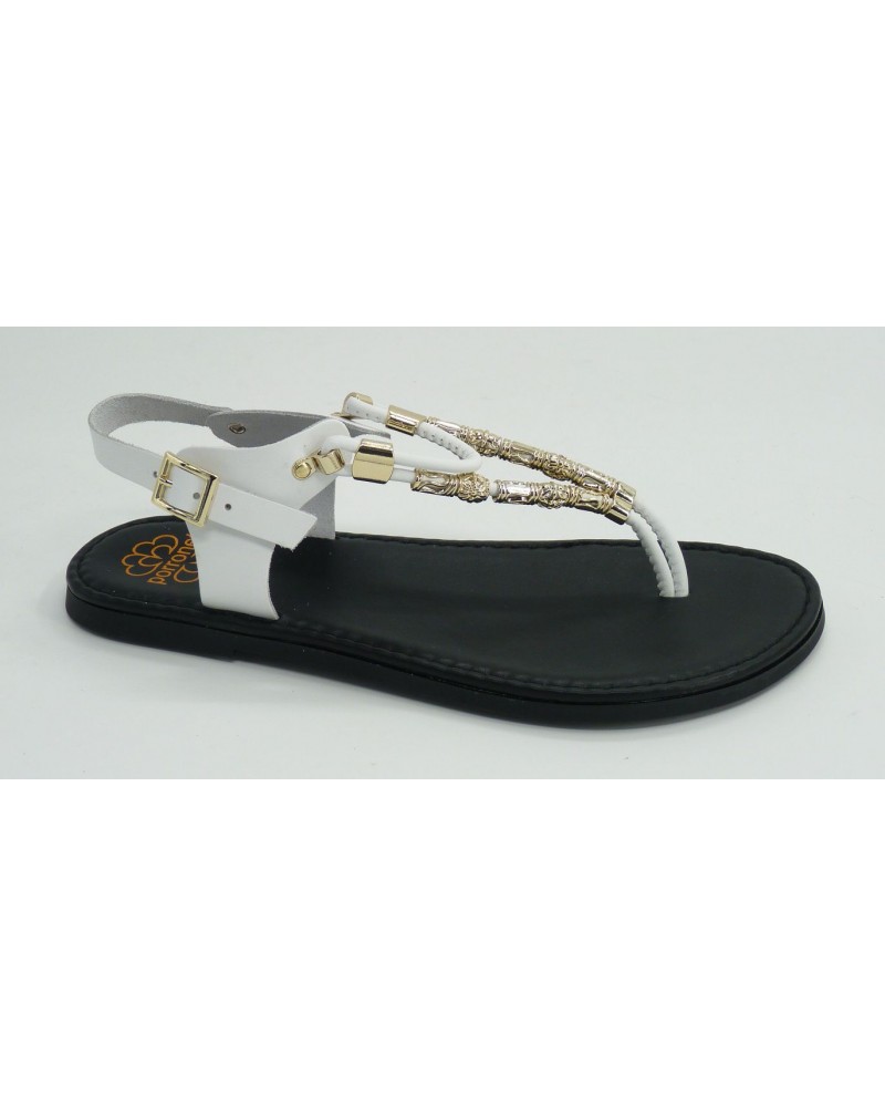 Sandalia mujer marca porronet en color blanco