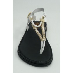 Sandalia mujer marca porronet en color blanco