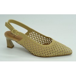 Zapato mujer marca miss elastic en color beige