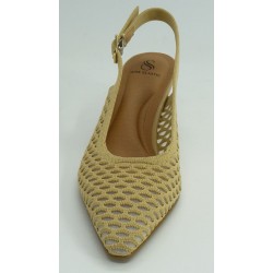 Zapato mujer marca miss elastic en color beige