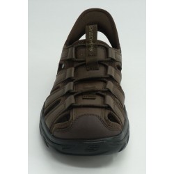 Sandalia hombre marca skechers en color marron