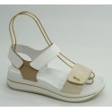 Sandalia mujer marca igi&coen color oro