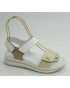 Sandalia mujer marca igi&coen color oro