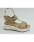 Sandalia mujer marca igi&coen color oro