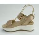 Sandalia mujer marca igi&coen color oro