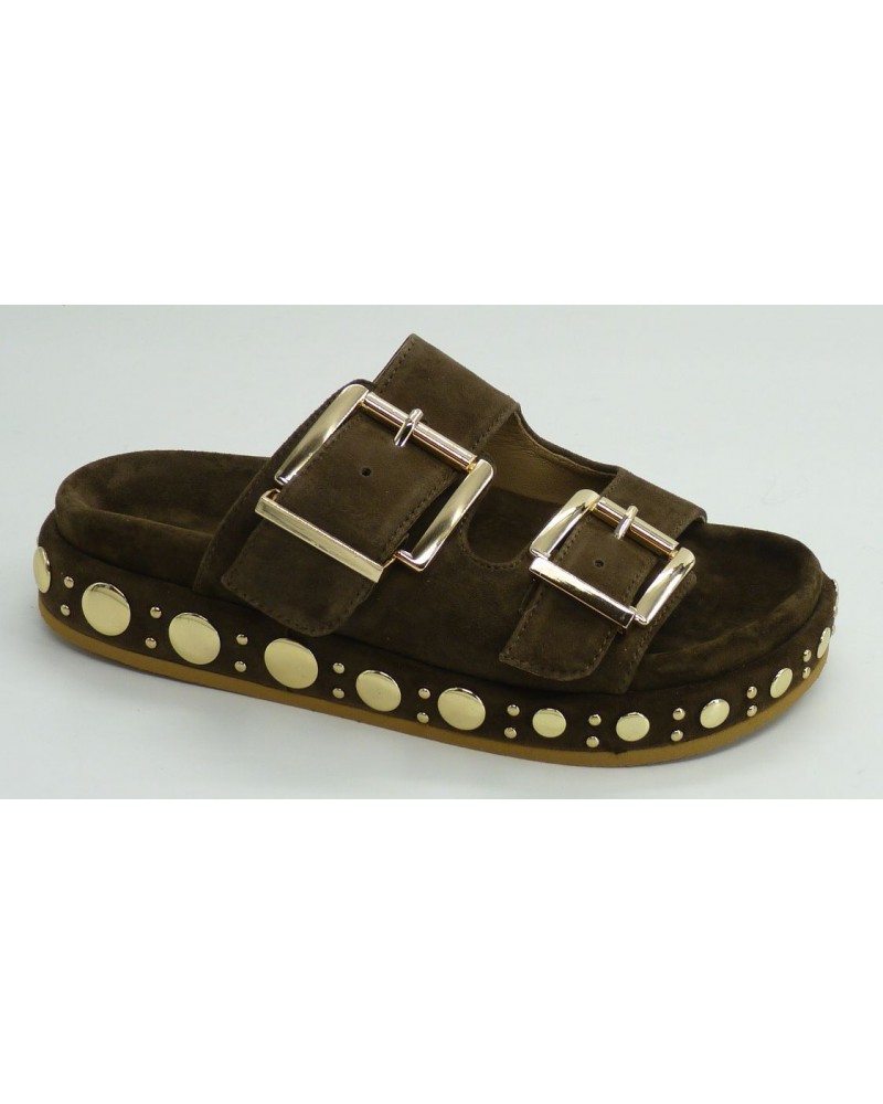 Sandalia mujer marca alma en penaen color marron