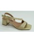 Sandalia mujer marca bibi louen color oro