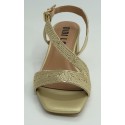 Sandalia mujer marca bibi louen color oro