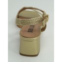 Sandalia mujer marca bibi louen color oro