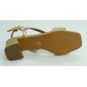 Sandalia mujer marca bibi louen color oro