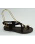 Sandalia mujer marca montiel isen color marron