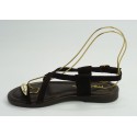Sandalia mujer marca montiel isen color marron