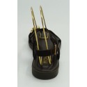 Sandalia mujer marca montiel isen color marron