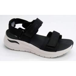 Sandalia mujer marca skechers en color negro