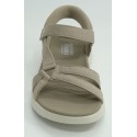 Sandalia mujer marca skechers en color taupe