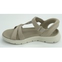 Sandalia mujer marca skechers en color taupe