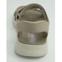 Sandalia mujer marca skechers en color taupe