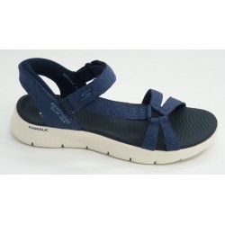 Sandalia mujer marca skechers en color azul