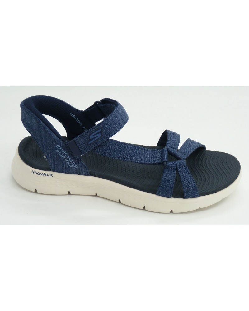 Sandalia mujer marca skechers en color azul