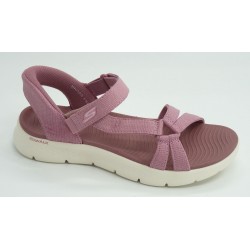 Sandalia mujer marca skechers en color rosa