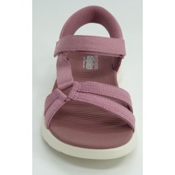 Sandalia mujer marca skechers en color rosa