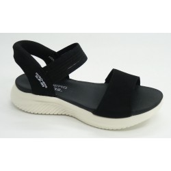 Sandalia mujer marca skechers en color negro