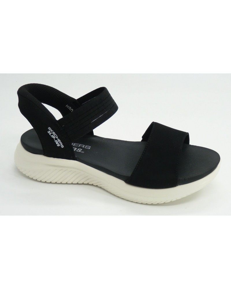 Sandalia mujer marca skechers en color negro