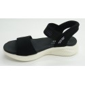 Sandalia mujer marca skechers en color negro