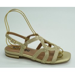 Sandalia mujer marca bibi louen color oro