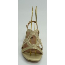 Sandalia mujer marca bibi louen color oro