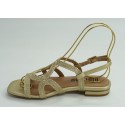 Sandalia mujer marca bibi louen color oro