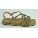 Sandalia mujer marca alma en penaen color bronce