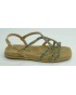 Sandalia mujer marca alma en penaen color bronce