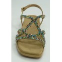 Sandalia mujer marca alma en penaen color bronce