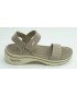 Sandalia mujer marca skechers en color taupe
