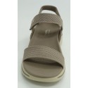 Sandalia mujer marca skechers en color taupe