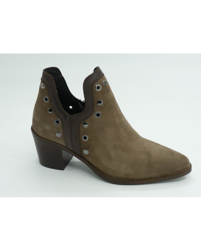 Botín mujer marca vexed en color taupe