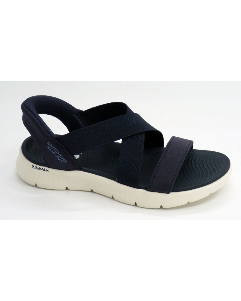 Sandalia mujer marca skechers en color marino