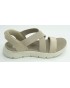 Sandalia mujer marca skechers en color taupe