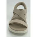 Sandalia mujer marca skechers en color taupe