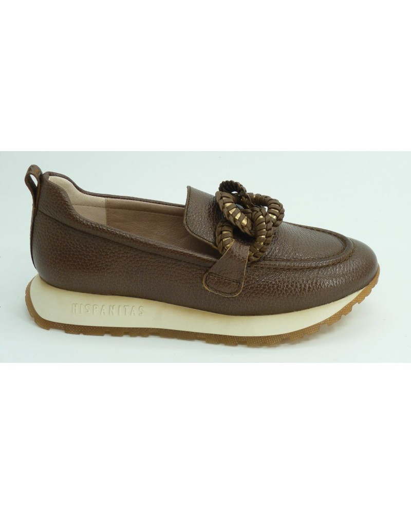 Zapato mujer marca hispanitas en color marron