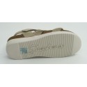 Sandalia mujer marca skechers en color taupe
