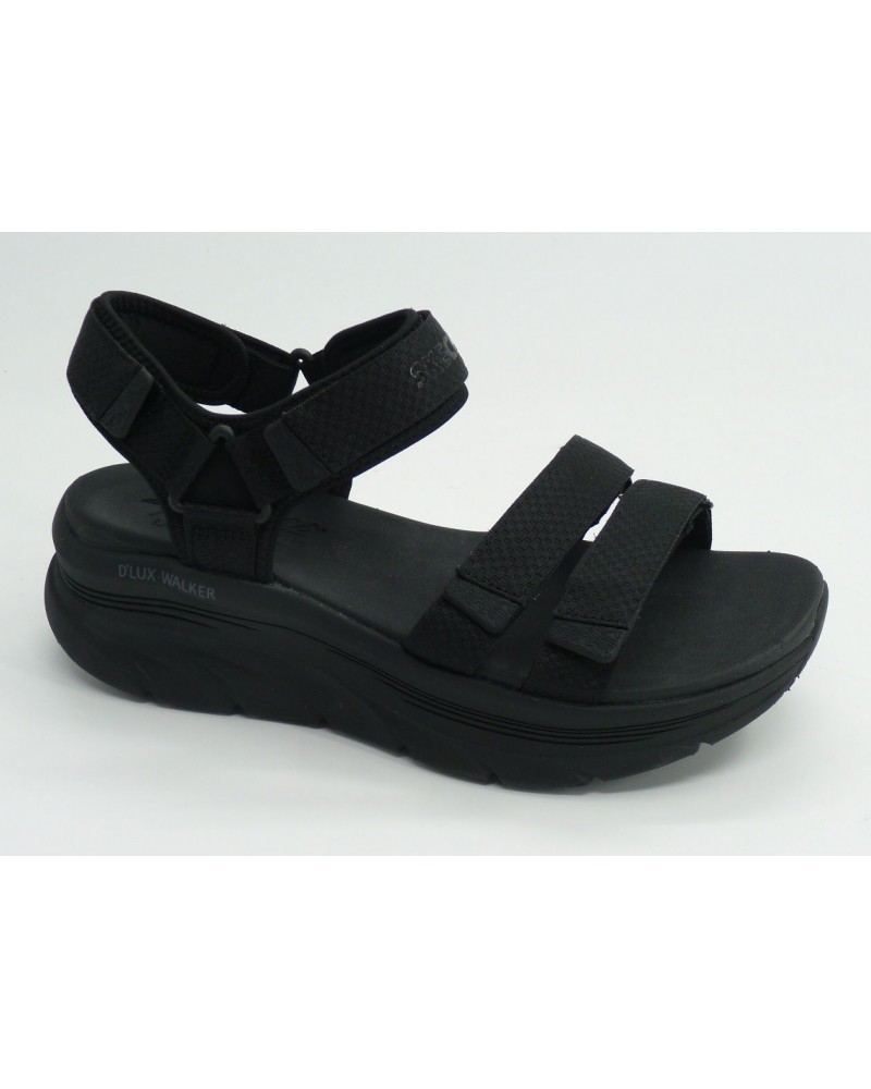 Sandalia mujer marca skechers en color negro