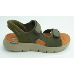 Sandalia hombre marca skechers en color verde
