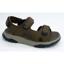 Sandalia hombre marca skechers en color marron