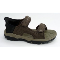 Sandalia hombre marca skechers en color marron