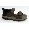 Sandalia hombre marca skechers en color marron