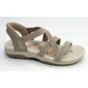 Sandalia mujer marca skechers en color taupe