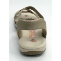 Sandalia mujer marca skechers en color taupe