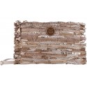 Cartera mujer marca simo sastre en color oro 